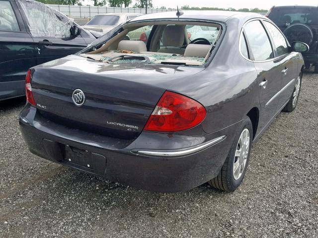 2G4WC582681199197 - 2008 BUICK LACROSSE C CHARCOAL photo 4