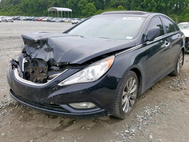 5NPEC4AC4BH129829 - 2011 HYUNDAI SONATA SE BLACK photo 2