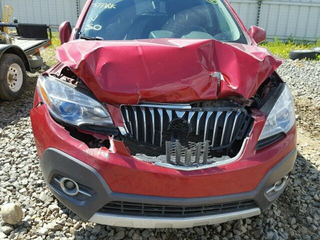 KL4CJESB7DB072100 - 2013 BUICK ENCORE RED photo 7