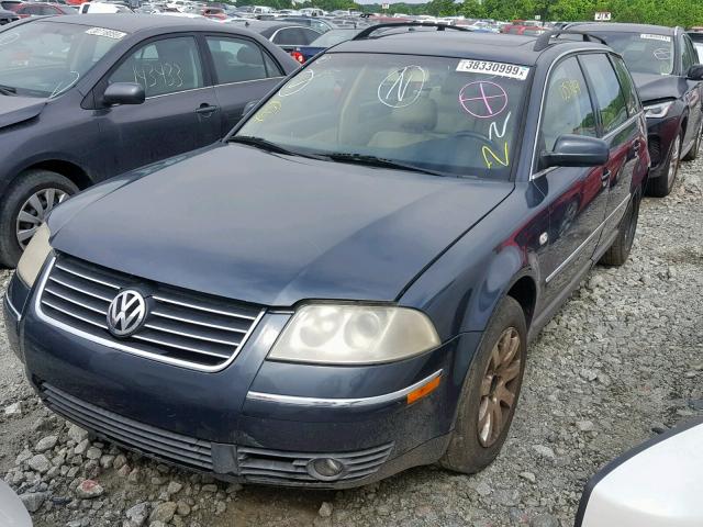 WVWVD63BX1E253776 - 2001 VOLKSWAGEN PASSAT GLS BLUE photo 2