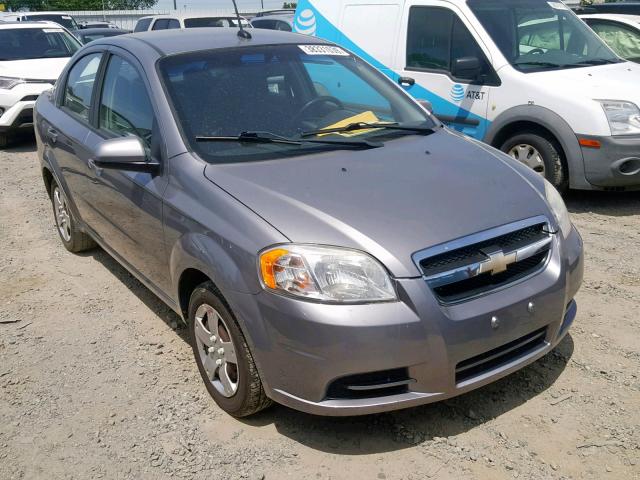 KL1TD5DE9AB131512 - 2010 CHEVROLET AVEO LS GRAY photo 1