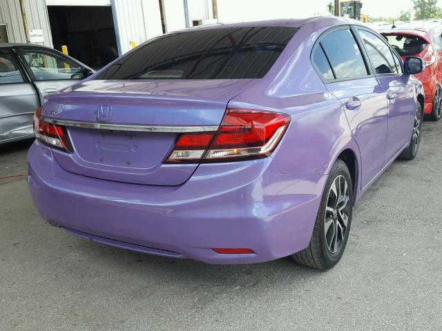 19XFB2F90DE052005 - 2013 HONDA CIVIC EXL PURPLE photo 4