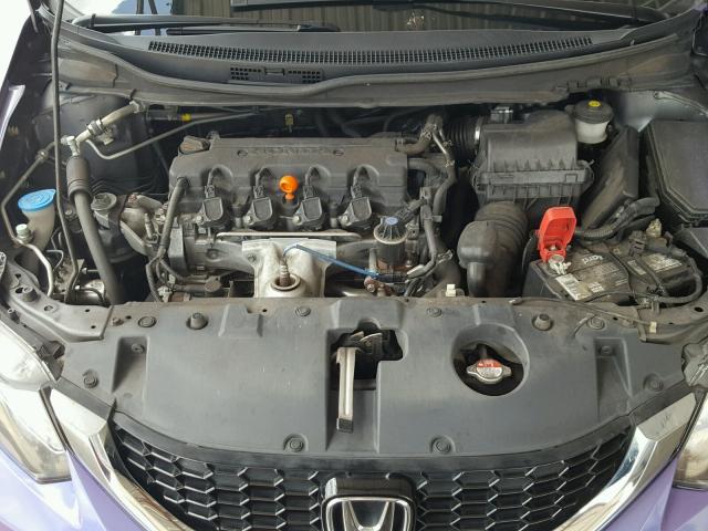 19XFB2F90DE052005 - 2013 HONDA CIVIC EXL PURPLE photo 7