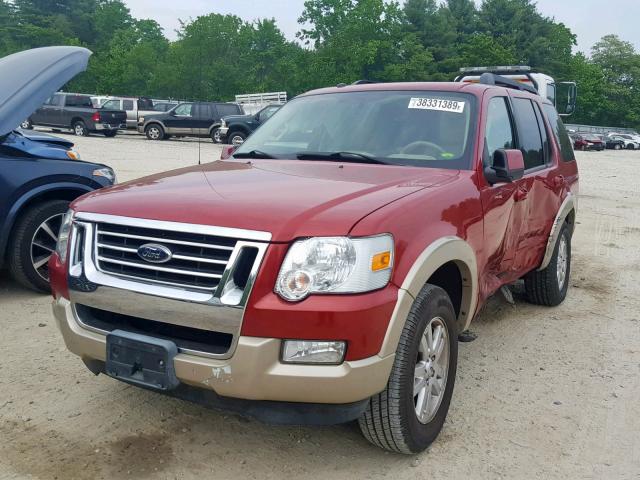 1FMEU7EE2AUA66997 - 2010 FORD EXPLORER E RED photo 2