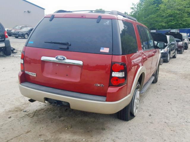 1FMEU7EE2AUA66997 - 2010 FORD EXPLORER E RED photo 4