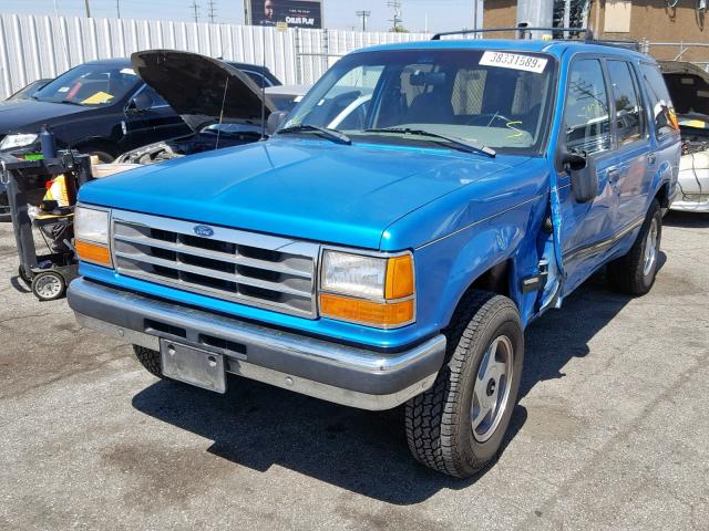 1FMDU34X6NUB60314 - 1992 FORD EXPLORER BLUE photo 2