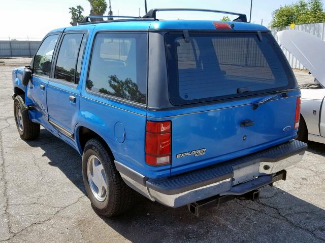 1FMDU34X6NUB60314 - 1992 FORD EXPLORER BLUE photo 3