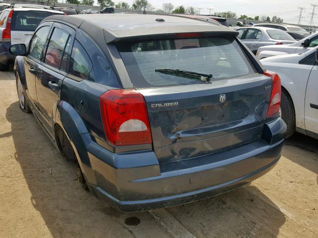 1B3HB48B38D510195 - 2008 DODGE CALIBER SX BLUE photo 3