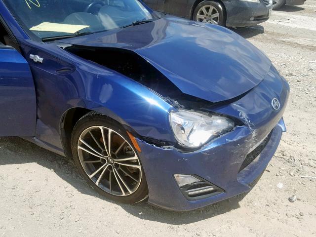 JF1ZNAA15G9701957 - 2016 TOYOTA SCION FR-S BLUE photo 9