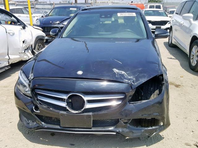 55SWF4KB4GU133269 - 2016 MERCEDES-BENZ C 300 4MAT BLACK photo 9