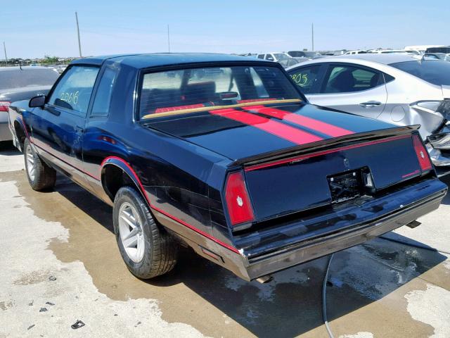 1G1GZ37G1GR155678 - 1986 CHEVROLET MONTE CARL BLUE photo 3