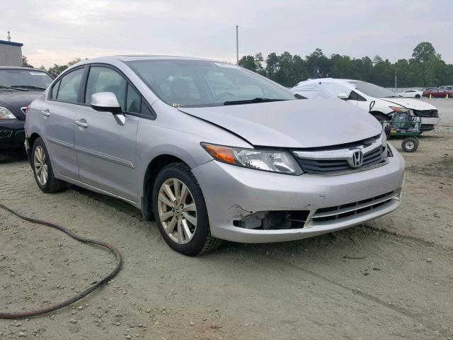 19XFB2F97CE304931 - 2012 HONDA CIVIC EXL SILVER photo 1