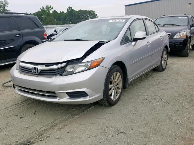 19XFB2F97CE304931 - 2012 HONDA CIVIC EXL SILVER photo 2