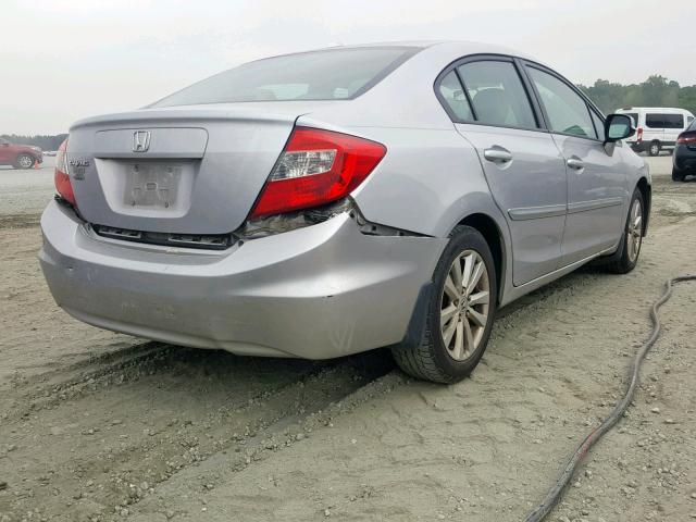 19XFB2F97CE304931 - 2012 HONDA CIVIC EXL SILVER photo 4