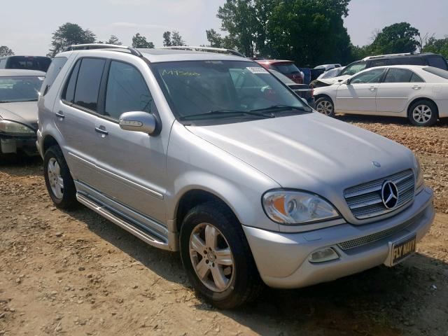 4JGAB57E75A537376 - 2005 MERCEDES-BENZ ML 350 SILVER photo 1