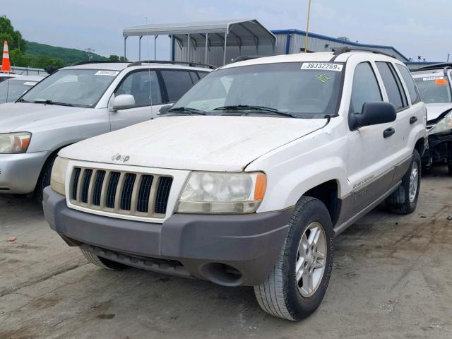 1J4GX48S84C114155 - 2004 JEEP GRAND CHER WHITE photo 2