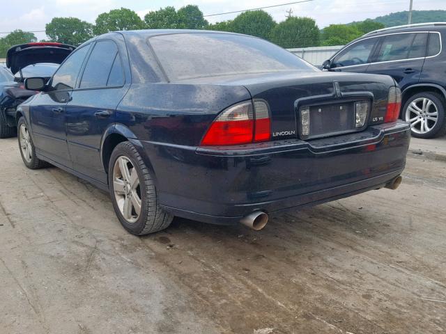 1LNFM87A16Y616727 - 2006 LINCOLN LS BLACK photo 3