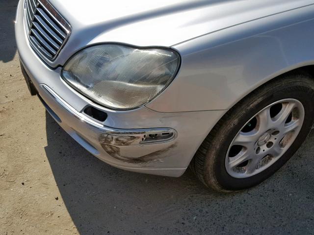 WDBNG75J62A258062 - 2002 MERCEDES-BENZ S 500 SILVER photo 9