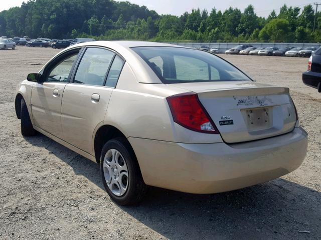 1G8AJ52F04Z227278 - 2004 SATURN ION LEVEL GOLD photo 3