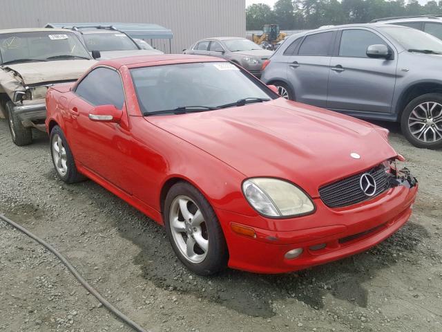 WDBKK65F61F219402 - 2001 MERCEDES-BENZ SLK 320 RED photo 1