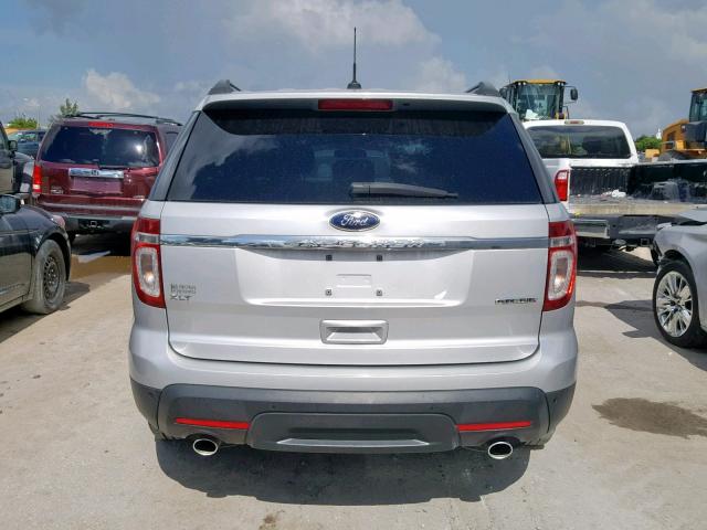 1FM5K7D89FGA70827 - 2015 FORD EXPLORER X SILVER photo 9