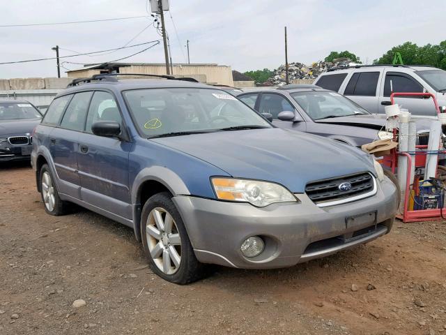 4S4BP61C067320110 - 2006 SUBARU LEGACY OUT BLUE photo 1