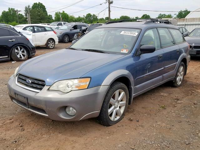 4S4BP61C067320110 - 2006 SUBARU LEGACY OUT BLUE photo 2