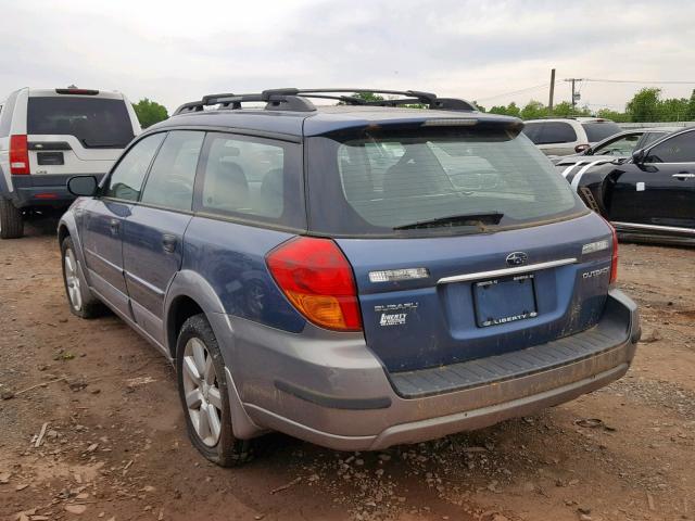 4S4BP61C067320110 - 2006 SUBARU LEGACY OUT BLUE photo 3