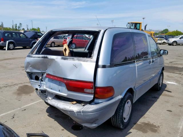 JT3AC11R1M0033758 - 1991 TOYOTA PREVIA DLX BLUE photo 4