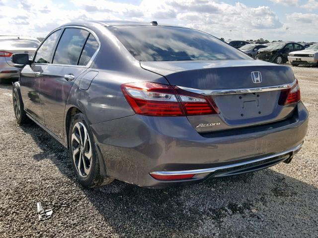 1HGCR2F9XGA226329 - 2016 HONDA ACCORD EXL GRAY photo 3