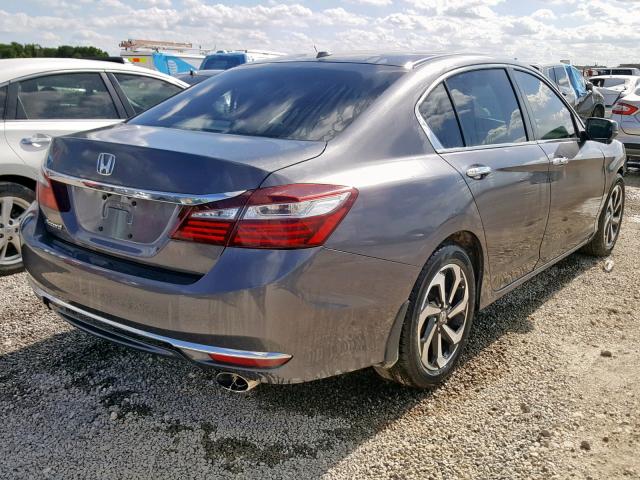 1HGCR2F9XGA226329 - 2016 HONDA ACCORD EXL GRAY photo 4