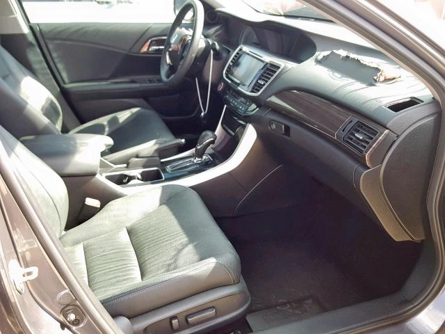 1HGCR2F9XGA226329 - 2016 HONDA ACCORD EXL GRAY photo 5