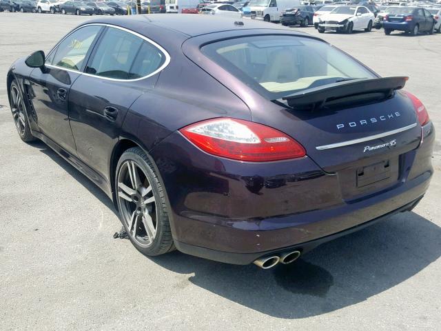 WP0AB2A77CL061340 - 2012 PORSCHE PANAMERA S PURPLE photo 3