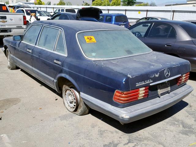 WDBCA25D8LA500857 - 1990 MERCEDES-BENZ 300 SEL BLUE photo 3