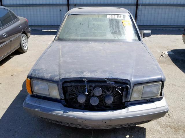 WDBCA25D8LA500857 - 1990 MERCEDES-BENZ 300 SEL BLUE photo 9