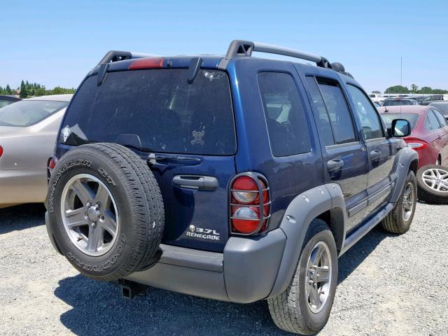 1J4GK38K75W542680 - 2005 JEEP LIBERTY RE BLUE photo 4