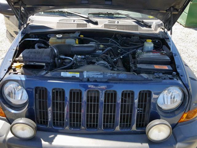 1J4GK38K75W542680 - 2005 JEEP LIBERTY RE BLUE photo 7