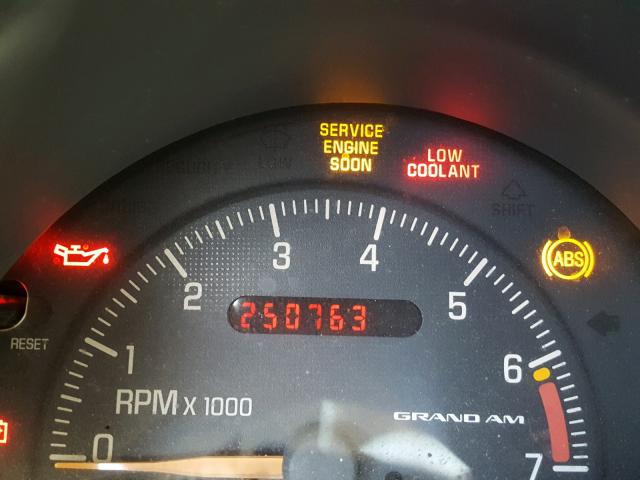 1G2NF12E8YM719136 - 2000 PONTIAC GRAND AM S GREEN photo 8