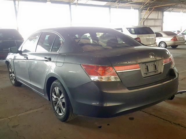 1HGCP2F46CA020719 - 2012 HONDA ACCORD LXP GRAY photo 3