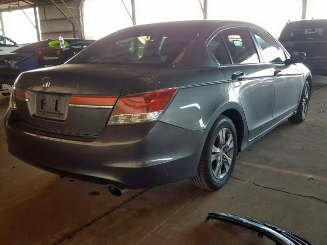 1HGCP2F46CA020719 - 2012 HONDA ACCORD LXP GRAY photo 4