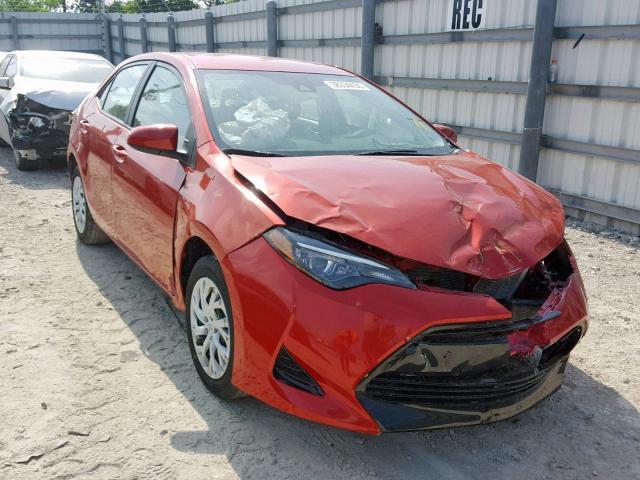 5YFBURHE8JP762579 - 2018 TOYOTA COROLLA L RED photo 1