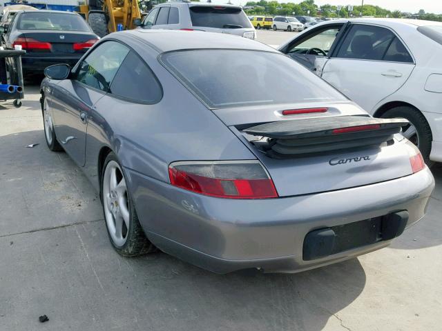 WP0AA29921S622796 - 2001 PORSCHE 911 CARRER GRAY photo 3