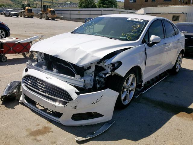 3FA6P0G79GR338649 - 2016 FORD FUSION S WHITE photo 2