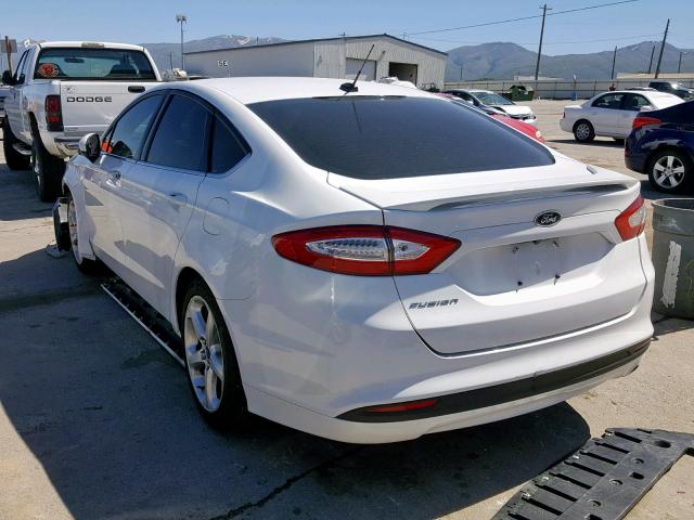 3FA6P0G79GR338649 - 2016 FORD FUSION S WHITE photo 3