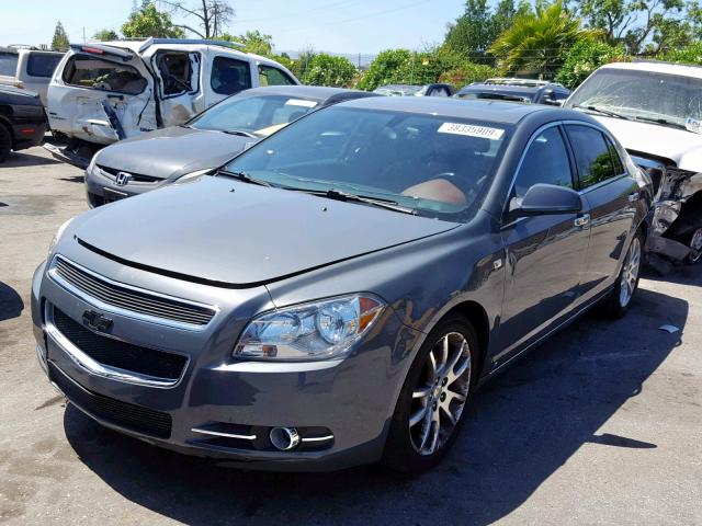 1G1ZK57748F163804 - 2008 CHEVROLET MALIBU LTZ ნაცრისფერი ფოტო 2