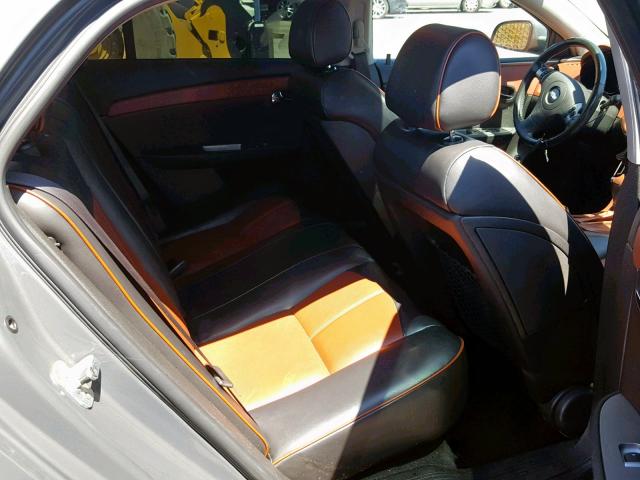 1G1ZK57748F163804 - 2008 CHEVROLET MALIBU LTZ ნაცრისფერი ფოტო 6