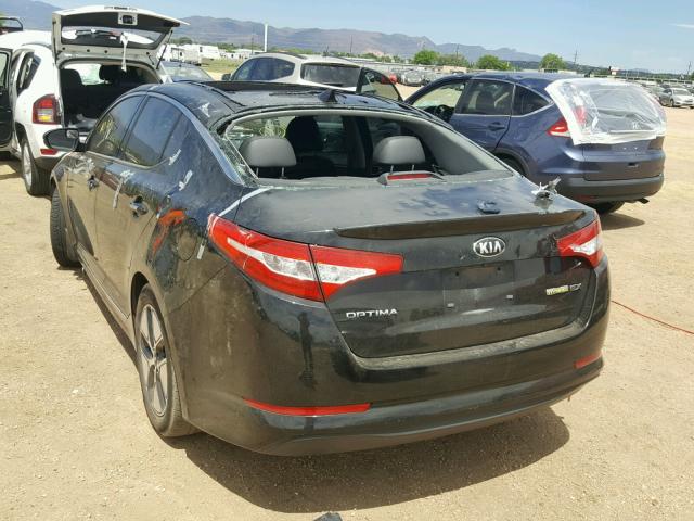 KNAGM4AD6D5048197 - 2013 KIA OPTIMA HYB BLACK photo 3