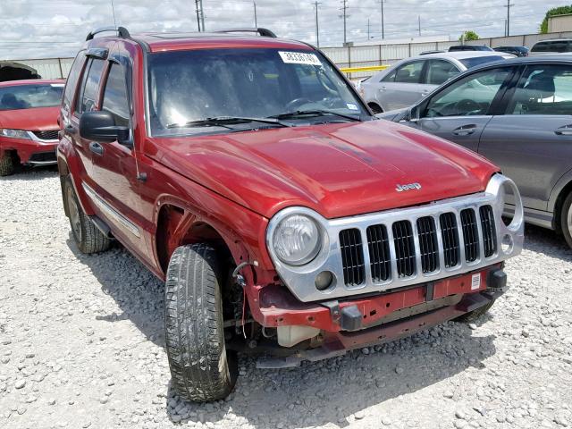 1J4GK58K46W293803 - 2006 JEEP LIBERTY LI RED photo 1