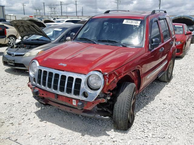 1J4GK58K46W293803 - 2006 JEEP LIBERTY LI RED photo 2