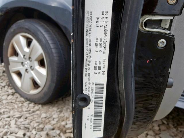 1B3HB48C37D525075 - 2007 DODGE CALIBER SX BLACK photo 10